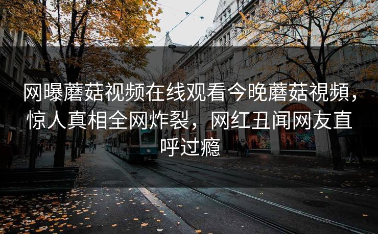 网曝蘑菇视频在线观看今晚蘑菇視頻，惊人真相全网炸裂，网红丑闻网友直呼过瘾